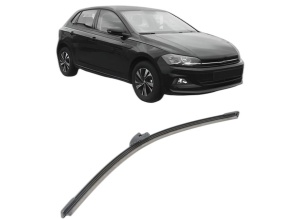 Stergator lamela spate Volkswagen POLO VI (AW1, BZ1, AE1) din 2017 - 2021, pentru luneta auto, Bosch Aerotwin, din cauciuc siliconat rezistent, 4 Stickere Auto VW - Img 2