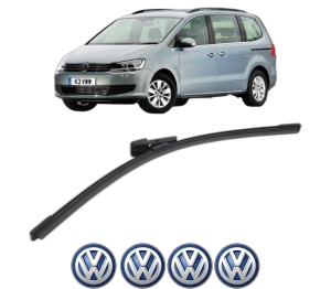 Stergator lamela spate Volkswagen SHARAN VAN (7N1, 7N2) din 2010 - 2015, pentru luneta auto, Bosch Aerotwin, din cauciuc siliconat rezistent, 4 Stickere Auto VW v25750