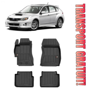 Subaru Impreza IV Din 2011 - 2016, Hatchback , Set Covorase Auto Tip Tavita Premium 3D, din cauciuc