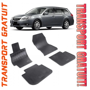 Subaru Legacy V, Combi, fabricat din 2009 - 2014, set covorase auto dedicate, din cauciuc 100% Premium