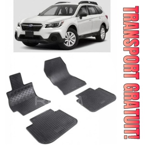 Subaru Outback V, Combi, fabricat din 2015 - 2019, set covorase auto dedicate, din cauciuc 100% Premium