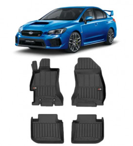 Subaru Wrx Din 2014 - 2021, Sedan , Set Covorase Auto Tip Tavita Premium 3D, din cauciuc accesorii pentru autoturismul tau - masina v164005