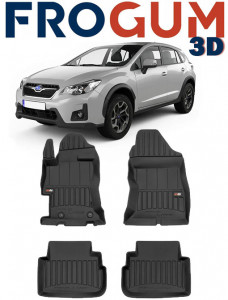 Subaru Xv II Din 01.2018 - Prezent, Suv , Set Covorase Auto Tip Tavita Premium 3D, din cauciuc accesorii pentru autoturismul tau - masina v162949