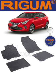 Suzuki Baleno II, Hatchback, fabricat din 05.2016 - Prezent, set covorase auto dedicate, din cauciuc 100% Premium accesorii pentru autoturismul tau - masina v161337