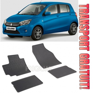Suzuki Celerio, Hatchback, fabricat din 11.2014 - Prezent, set covorase auto dedicate, din cauciuc 100% Premium