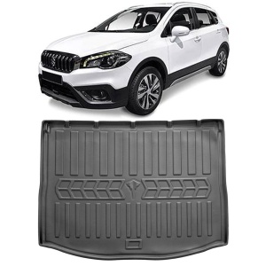Suzuki SX4 II Cu Podea Inalta (2013-2021) Tavita cauciuc pentru protectie portbagaj dedicata pentru Suzuki Sx4 Transport Gratuit accesorii pentru autoturismul tau - masina v26059