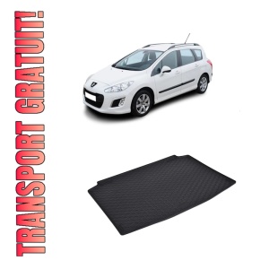 Tavita Portbagaj PEUGEOT 308 Hatchback 2013-2021, protectie portbagaj, din cauciuc 100%, pentru autoturismul PEUGEOT 308 Hatchback