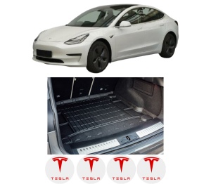 Tavita Portbagaj TESLA MODEL 3 (5YJ3) din 2017-2022, Protectie Portbagaj Auto TESLA - Img 2