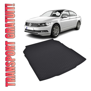 Tavita Portbagaj Volkswagen Passat Sedan 2014-2021, protectie portbagaj, din cauciuc 100%, pentru autoturismul Volkswagen Passat Sedan