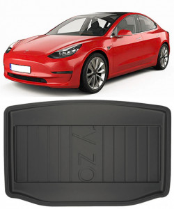 Tesla Model 3 Fastback din 2017 - Prezent Sedan Portbagaj Inferior *1, Tavita Pentru Portbagaj Lux Premium Dedicata, accesorii pentru autoturismul tau - masina v179647