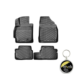 Toyota Auris I 2006-2012 Set 4 covorase auto din cauciuc tip tavita premium line 3D accesorii pentru autoturismul tau - masina v243192