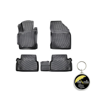 Toyota Auris II 2012-2018 Set 4 covorase auto din cauciuc tip tavita premium line 3D accesorii pentru autoturismul tau - masina v243135