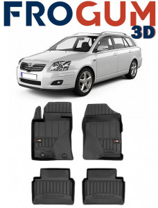 Toyota Avensis II, Combi, Din 03.2003 - 12.2008 , Set Covorase Auto Tip Tavita Premium 3D, din cauciuc accesorii pentru autoturismul tau - masina v171243