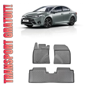 Toyota Avensis III, Combi, Din 01.2009 - 08.2018 , Set Covorase Auto Tip Tavita Premium 3D, din cauciuc