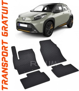 Toyota Aygo X fabricat din 04.2022 - Prezent, Suv, set covorase auto dedicate, din cauciuc 100% Premium accesorii pentru autoturismul tau - masina v151499