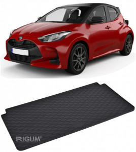 Toyota Yaris Tavita pentru portbagaj din cauciuc, compatibila Toyota Yaris II fabricatie 10.2005 - 2011, caroserie hatchback, portbagaj superior accesorii pentru autoturismul tau - masina v112299