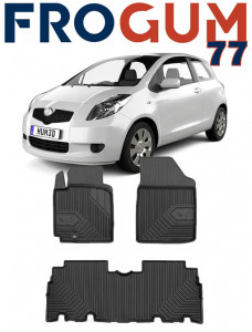 Toyota Yaris Verso Din 2000 - 2006, Van , Set Covorase Auto Tip Tavita Premium 3D, din cauciuc accesorii pentru autoturismul tau - masina v165700