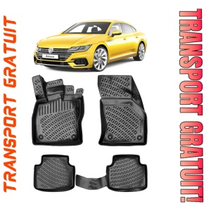 Volkswagen Arteon 2017-2025 Set 4 covorase auto din cauciuc tip tavita premium line 3D