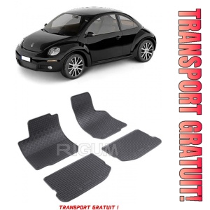 Volkswagen Beetle, Hatchback, fabricat din 1998 - 2010, set covorase auto dedicate, din cauciuc 100% Premium - Transport Gratuit