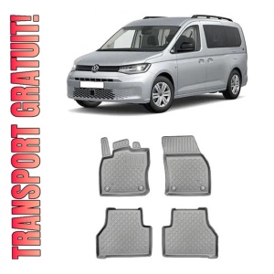 Volkswagen Caddy Maxi, Van, Din 11.2020 - Prezent , Set Covorase Auto Tip Tavita Premium 3D, din cauciuc
