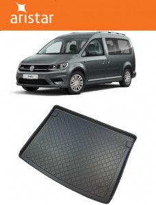 Volkswagen Caddy Van din 08.2010 - 10.2020, Tavita Pentru Portbagaj Lux Premium Dedicata, Pasaje Roti Fara Capitonare *2 accesorii pentru autoturismul tau - masina v201256