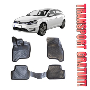 Volkswagen E-Golf 2014-2019 Set 4 covorase auto din cauciuc tip tavita premium line 3D