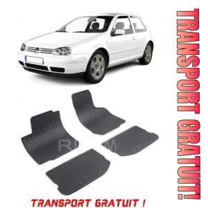 Volkswagen Golf 4, Hatchback, fabricat din 1998 - 2003, set covorase auto dedicate, din cauciuc 100% Premium - Transport Gratuit