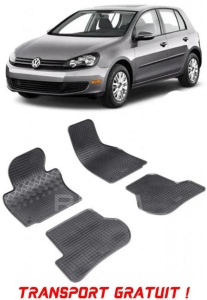 Volkswagen Golf 6, Hatchback, fabricat din 06.2007 - 09.2012, set covorase auto dedicate, din cauciuc 100% Premium - Transport Gratuit accesorii pentru autoturismul tau - masina v37403