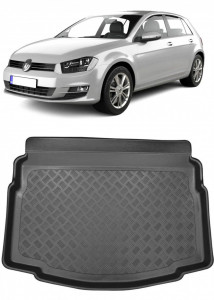 Volkswagen Golf 7 Hatchback din 10.2012 - 12.2019, Tavita Pentru Portbagaj Lux Premium Dedicata, Portbagaj Inferior Roata Rezerva Ingusta / Kit Reparatie *1 accesorii pentru autoturismul tau - masina v203115