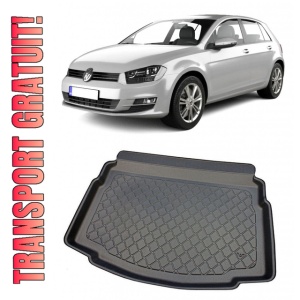 Volkswagen Golf 7 Hatchback din 10.2012 - 12.2019, Tavita Pentru Portbagaj Lux Premium Dedicata, Portbagaj Inferior Roata Rezerva Ingusta / Kit Reparatie *3
