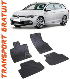 Volkswagen Golf 8, Combi, fabricat din 03.2020 - Prezent, set covorase auto dedicate, din cauciuc 100% Premium accesorii pentru autoturismul tau - masina v155055