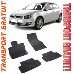 Volkswagen Golf 8 MhEV fabricat din 11.2020 - Prezent, Hatchback, set covorase auto dedicate, din cauciuc 100% Premium