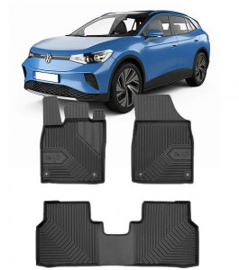 Volkswagen Id.4 Din 12.2020 - Prezent, Suv , Set Covorase Auto Tip Tavita Premium 3D, din cauciuc accesorii pentru autoturismul tau - masina v163720