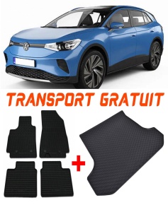 Volkswagen ID.5 Set Covorase + tavita portbagaj auto Volkswagen ID.5 fabricatie 2022 - prezent, caroserie suv, portbagaj inferior si superior accesorii pentru autoturismul tau - masina v2928