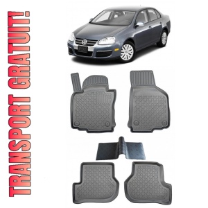 Volkswagen Jetta V Din 08.2005 - 2011, Sedan , Set 5 Covorase Auto Tip Tavita (covoras intermediar)