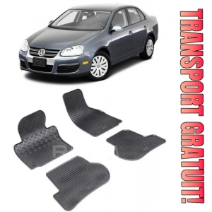 Volkswagen Jetta V, Sedan, fabricat din 08.2005 - 2011, set covorase auto dedicate, din cauciuc 100% Premium