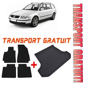 Volkswagen Passat B5 din 10.1996 - 2005 Combi *2 , Set Covorase + tavita portbagaj auto