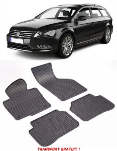 Volkswagen Passat B7, Combi, fabricat din 10.2010 - 11.2014, set covorase auto dedicate, din cauciuc 100% Premium - Transport Gratuit accesorii pentru autoturismul tau - masina v37352