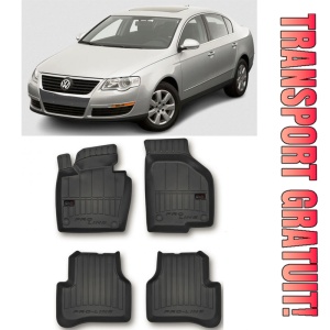 Volkswagen Passat B7, Sedan, Din 09.2010 - 11.2014 , Set Covorase Auto Tip Tavita Premium 3D, din cauciuc