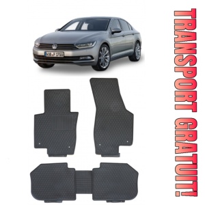 Volkswagen Passat B8 Sedan (2015 - prezent) Set 5 covorase auto cauciuc Exclusive Line
