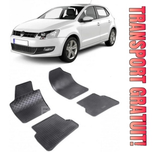 Volkswagen Polo V, Hatchback, fabricat din 05.2009 - 09.2017, set covorase auto dedicate, din cauciuc 100% Premium