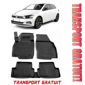 Volkswagen Polo VI (2017-2025) Set covorase auto cauciuc G.Modern Line 3D transport gratuit