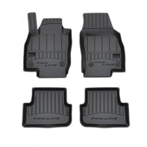 Volkswagen Polo VI, Hatchback, Din 10.2017 - Prezent , Set Covorase Auto Tip Tavita Premium 3D, din cauciuc accesorii pentru autoturismul tau - masina v172146