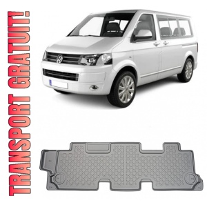 Volkswagen T5, Randul 3 Ridicat Din 2003-05.2015, Van , Set Covorase Auto Tip Tavita Premium 3D, din cauciuc