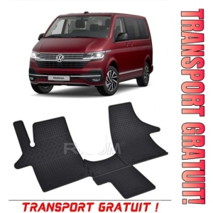 Volkswagen T6 MultIVan fabricat din 2019 - Prezent, Van, 2-3 Locuri, set covorase auto dedicate, din cauciuc 100% Premium - Transport Gratuit