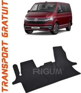 Volkswagen T6 MultIVan fabricat din 2019 - Prezent, Van, 2-3 Locuri, set covorase auto dedicate, din cauciuc 100% Premium accesorii pentru autoturismul tau - masina v150753