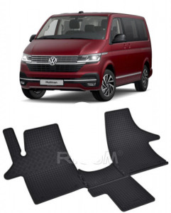 Volkswagen T6 MultIVan fabricat din 2019 - Prezent, Van, set covorase auto dedicate, din cauciuc 100% Premium accesorii pentru autoturismul tau - masina v152428
