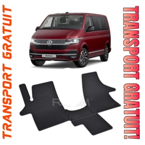Volkswagen T6 MultIVan fabricat din 2019 - Prezent, Van, set covorase auto dedicate, din cauciuc 100% Premium