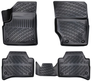 Volkswagen Touareg I 2002-2010 Set 4 covorase auto din cauciuc tip tavita premium line 3D - Transport Gratuit! accesorii pentru autoturismul tau - masina v48018