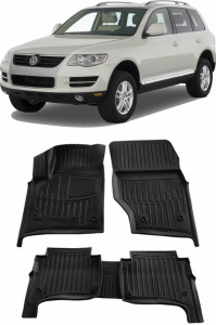 Volkswagen Touareg I (7L) (2002-2010) Set covorase auto cauciuc G.Modern Line 3D accesorii pentru autoturismul tau - masina v239824